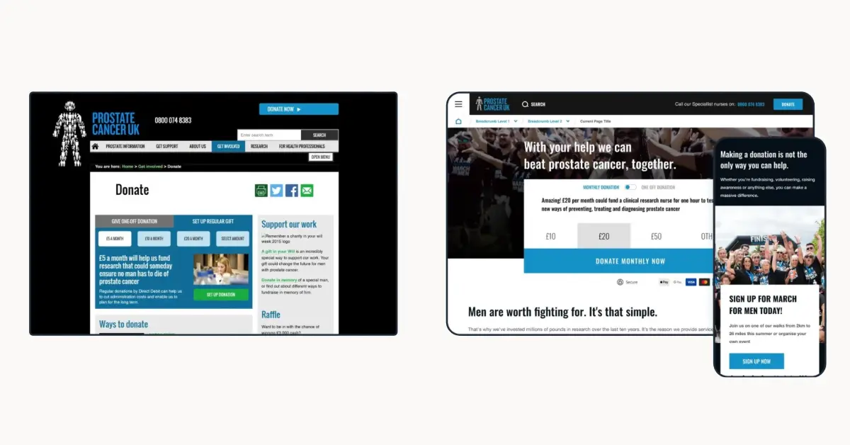 How digital sustainability unlocked 91% better performance and significantly cut carbon and costs for UK charity, Prostate Cancer UK