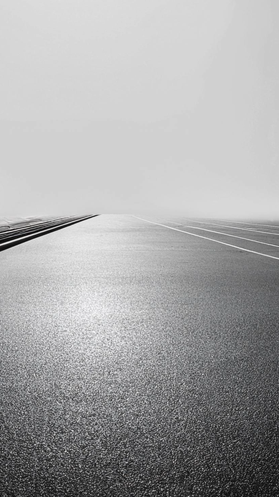 Black And White Background Image Of A Road Representing Digital Transformation Journey